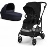 Коляска Cybex Melio 2 в 1 Carbon Magic Black Dark Blue