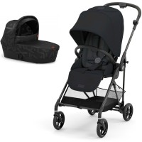Коляска Cybex Melio 2 в 1 Carbon Magic Black Real Black