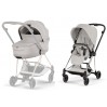 Cybex Mios Style Collection 5.0 stroller 2 in 1 City Grey chassis Chrome