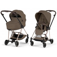 Cybex Mios Style Collection 5.0 stroller 2 in 1 Coconut Brown chassis Chrome