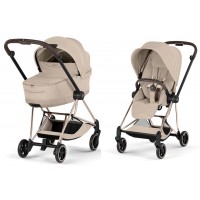 Cybex Mios Style Collection 5.0 stroller 2 in 1 Cozy Beige chassis Rose Gold