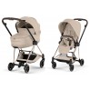 Cybex Mios Style Collection 5.0 коляска 2 в 1 Cozy Beige шасі Rose Gold