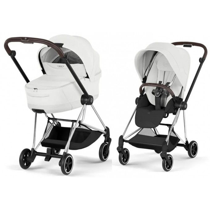 Cybex Mios Style Collection 5.0 stroller 2 in 1 Off White chassis Chrome