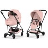 Cybex Mios Style Collection 5.0 stroller 2 in 1 Peach Pink chassis Matt Black