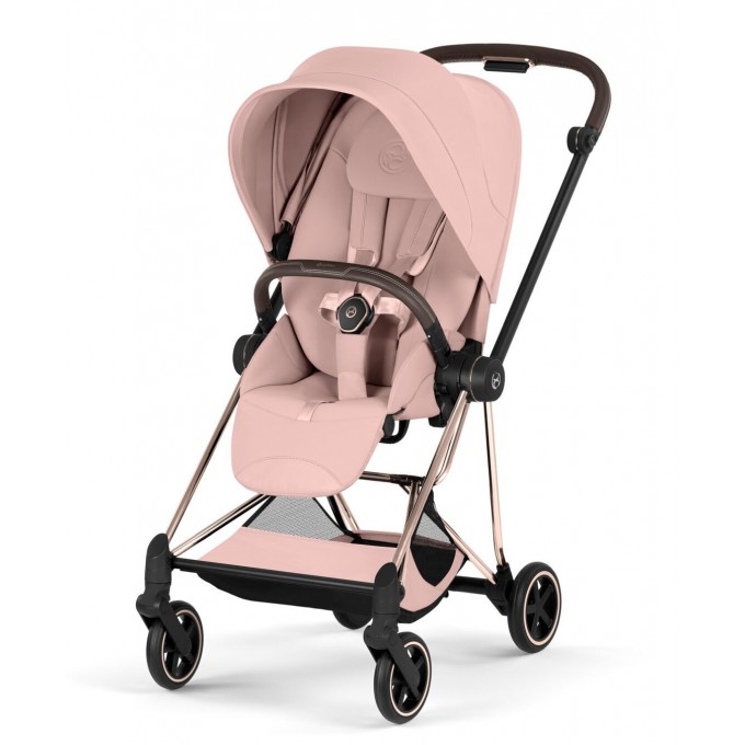 Прогулянкова коляска Cybex Mios Style Collection 5.0 Peach Pink шасі Rosegold