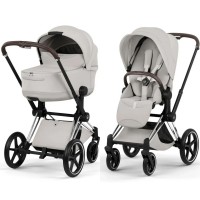 Cybex Priam Style Collection 5.0 коляска 2 в 1 City Grey шасі Chrome