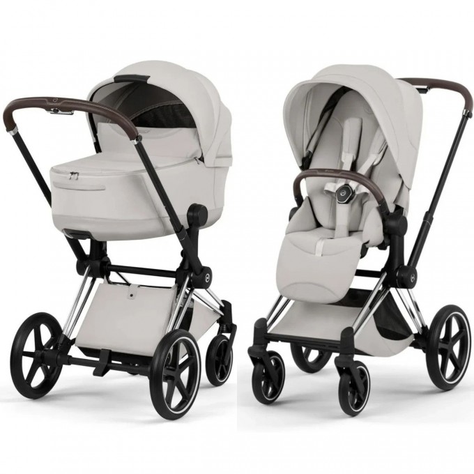 Cybex Priam Style Collection 5.0 коляска 2 в 1 City Grey шасі Chrome