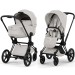 Cybex Priam Style Collection 5.0  коляска 2 в 1 City Grey шасси Matt Black