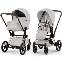 Cybex Priam Style Collection 5.0 коляска 2 в 1 City Grey шасси Rosegold
