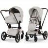 Cybex Priam Style Collection 5.0  коляска 2 в 1 City Grey шасси Rosegold