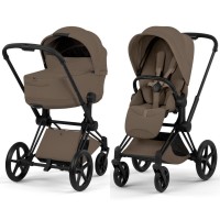 Cybex Priam Style Collection 5.0 коляска 2 в 1 Coconut Brown шасі Rosegold