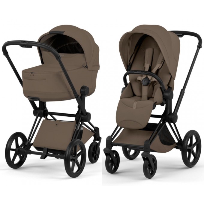Cybex Priam Style Collection 5.0 коляска 2 в 1 Coconut Brown шасі Rosegold