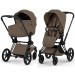 Cybex Priam Style Collection 5.0 коляска 2 в 1 Coconut Brown шасі Rosegold