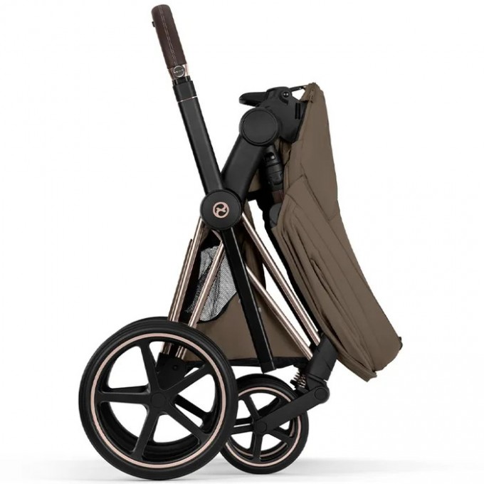 Cybex Priam Style Collection 5.0 коляска 2 в 1 Coconut Brown шасі Rosegold