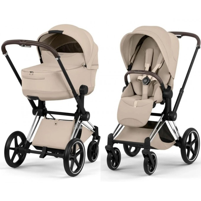 Cybex Priam Style Collection 5.0 коляска 2 в 1 Cozy Beige шасі Chrome
