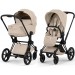 Cybex Priam Style Collection 5.0  коляска 2 в 1 Cozy Beige шасси Matt Black