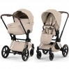 Cybex Priam Style Collection 5.0  коляска 2 в 1 Cozy Beige шасси Rosegold