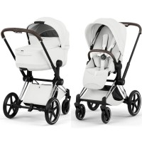 Cybex Priam Style Collection 5.0 коляска 2 в 1 Off White шасі Chrome