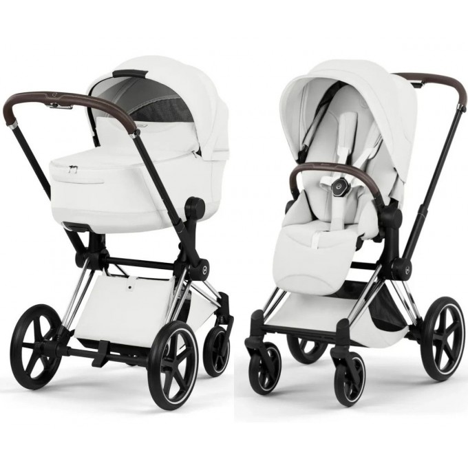 Cybex Priam Style Collection 5.0 коляска 2 в 1 Off White шасі Chrome