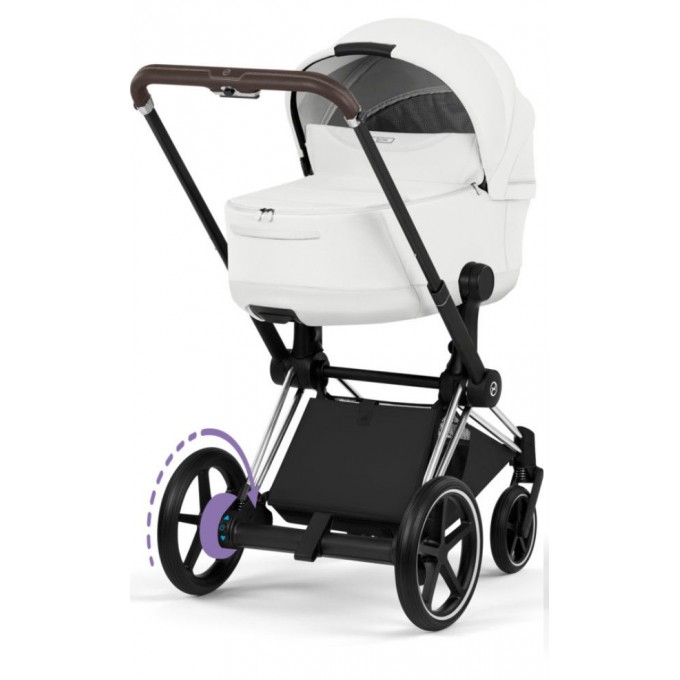 Cybex Priam Style Collection 5.0 stroller 2 in 1 Off White chassis Chrome