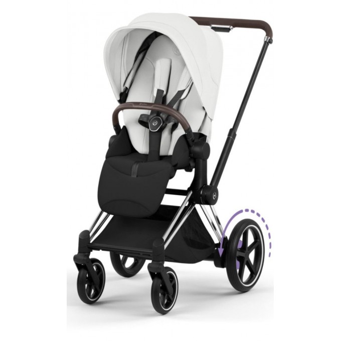 Cybex Priam Style Collection 5.0 stroller 2 in 1 Off White chassis Chrome