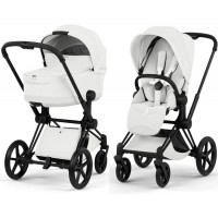Cybex Priam Style Collection 5.0 коляска 2 в 1 Off White шасі Matt Black