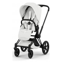 Коляска Cybex Priam Style Collection 5.0 Off White шасси Matt Black 