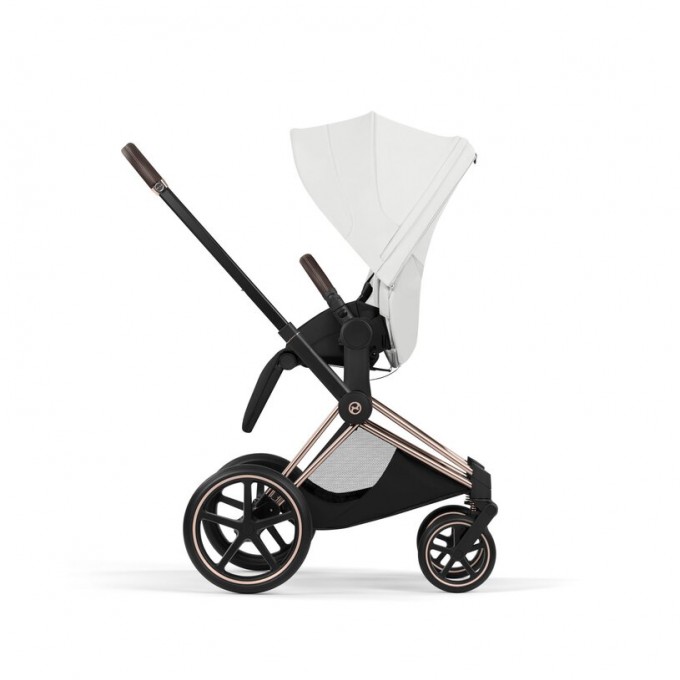 Cybex Priam Style Collection 5.0 коляска 2 в 1 Off White шасі Rosegold
