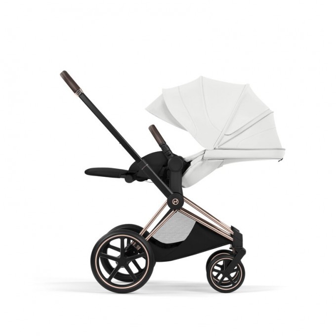 Cybex Priam Style Collection 5.0 коляска 2 в 1 Off White шасі Rosegold