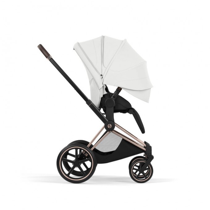 Cybex Priam Style Collection 5.0 коляска 2 в 1 Off White шасі Rosegold