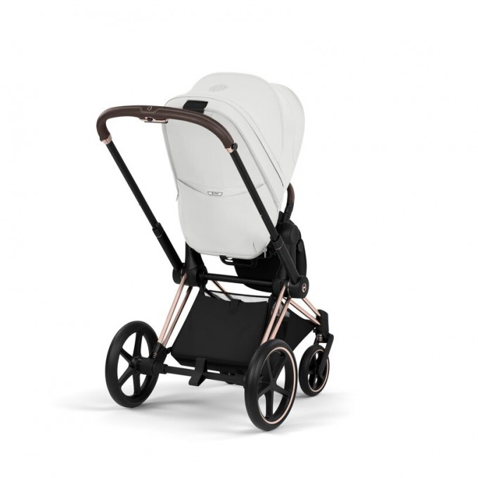 Cybex Priam Style Collection 5.0 коляска 2 в 1 Off White шасі Rosegold