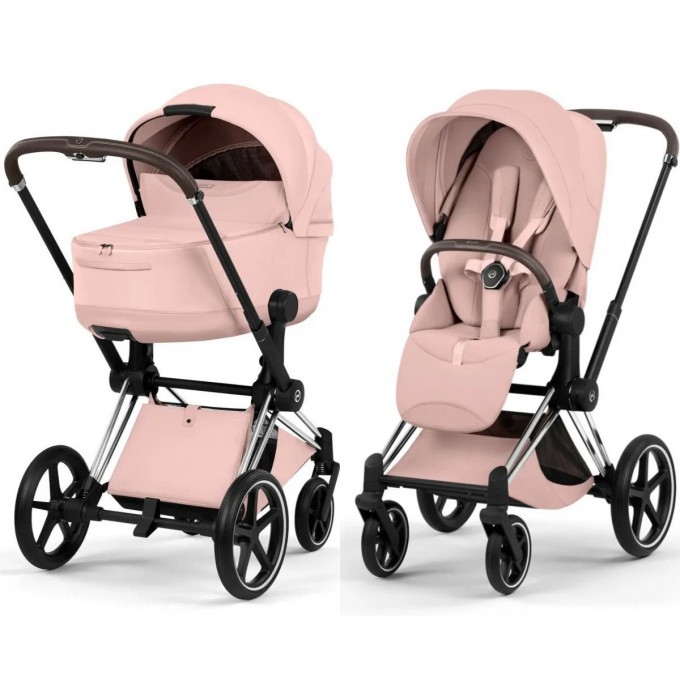 Cybex Priam Style Collection 5.0 коляска 2 в 1 Peach Pink шасі Chrome