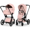 Cybex Priam Style Collection 5.0 коляска 2 в 1 Peach Pink шасі Matt Black