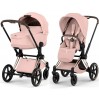 Cybex Priam Style Collection 5.0 коляска 2 в 1 Peach Pink шасі Rosegold
