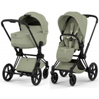 Cybex Priam Style Collection 5.0 коляска 2 в 1 Sage Green шасі Chrome