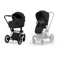 Cybex Priam 5.0 stroller 2 in 1 Sepia Black chassis Rosegold
