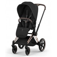 Коляска Cybex Priam Style Collection 5.0 Sepia Black шасси Rosegold 