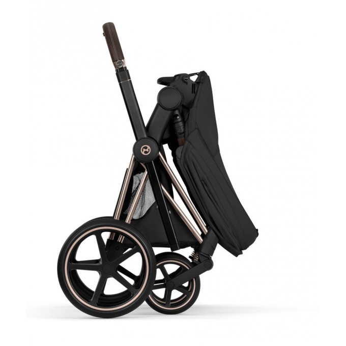 Коляска Cybex Priam Style Collection 5.0 Sepia Black шасси Rosegold 