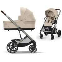 Stroller Cybex Balios S Lux Taupe 2 in 1 Almond Beige