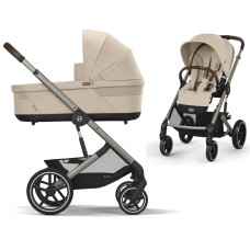Stroller Cybex Balios S Lux Taupe 2 in 1 Almond Beige