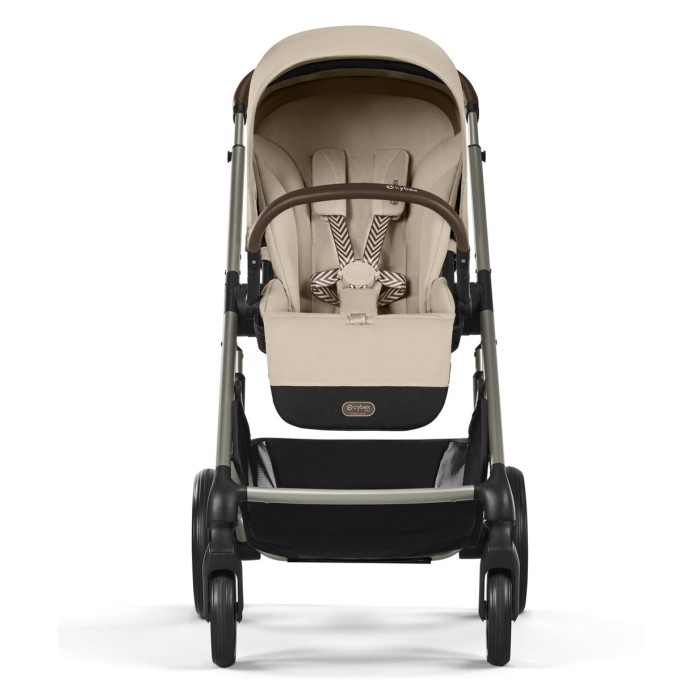 Stroller Cybex Balios S Lux Taupe 2 in 1 Almond Beige carrycot Chocolate Brown