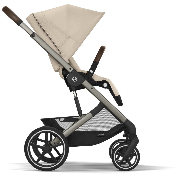 Stroller Cybex Balios S Lux Taupe 2 in 1 Almond Beige carrycot Chocolate Brown
