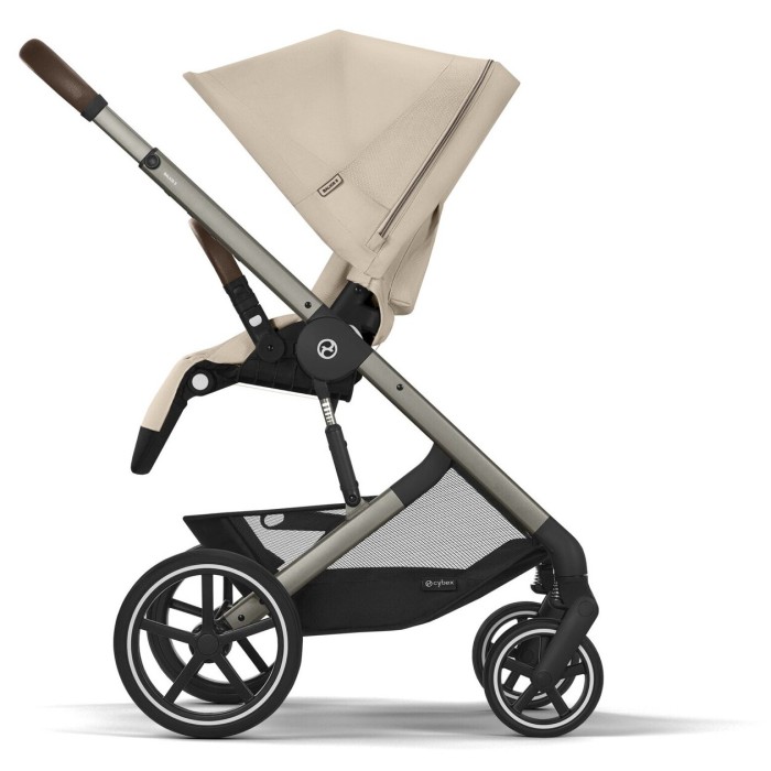 Stroller Cybex Balios S Lux Taupe 2 in 1 Almond Beige carrycot Chocolate Brown