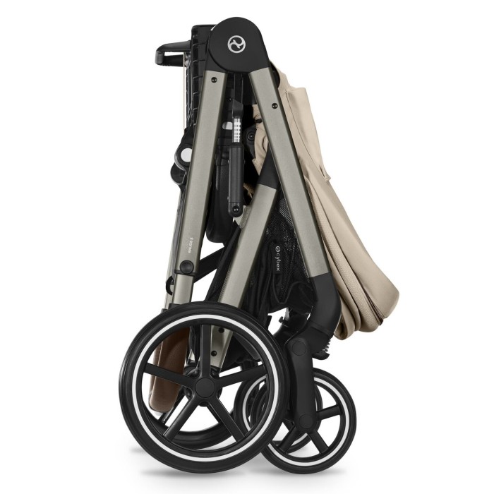 Stroller Cybex Balios S Lux Taupe 2 in 1 Almond Beige carrycot Chocolate Brown