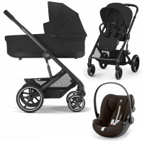 Коляска Cybex Balios S Lux 3 в 1 Moon Black автокрісло Cloud G plus