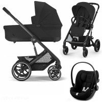 Stroller Cybex Balios S Lux 3 in 1 Moon Black car seat  Cloud G Magic Black 