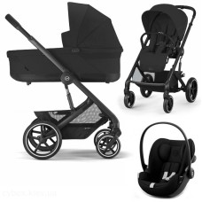 Stroller Cybex Balios S Lux 3 in 1 Moon Black car seat  Cloud G Magic Black 