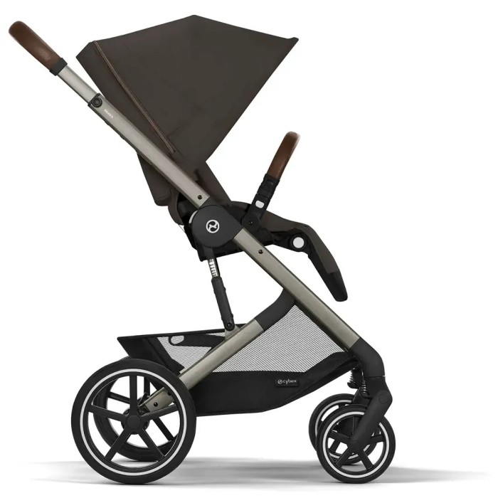 Stroller Cybex Balios S Lux Taupe 2 in 1 Chocolate Brown