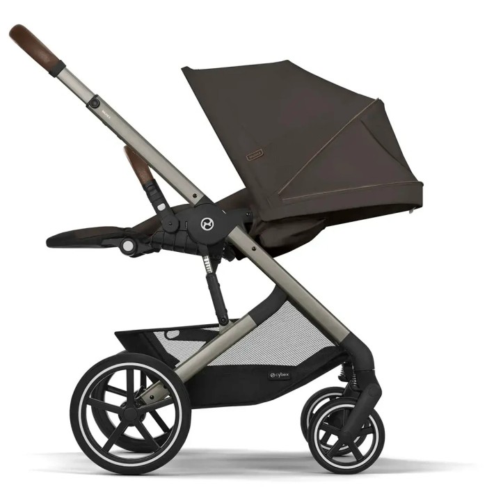 Stroller Cybex Balios S Lux Taupe 2 in 1 Chocolate Brown