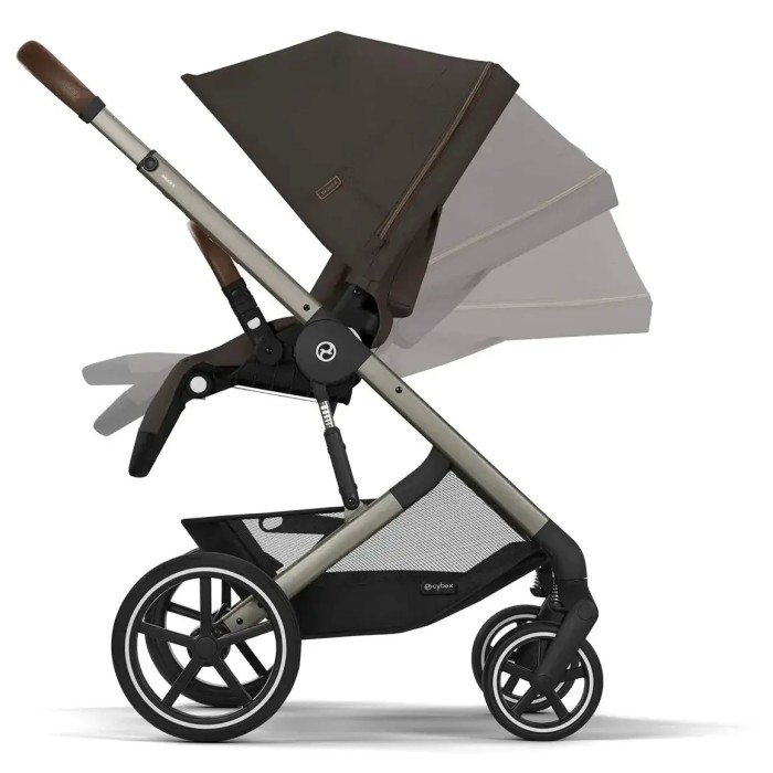 Stroller Cybex Balios S Lux Taupe 2 in 1 Chocolate Brown